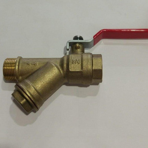 gost russia jis 10k din Y-type filter brass ball valve