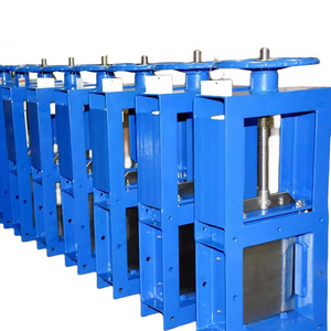 Sluice Gate Valve Fluid Wall Type Penstock Valve Silo Sliding Knife Manual Slide Gate Valve for Fluids China Manufacturer