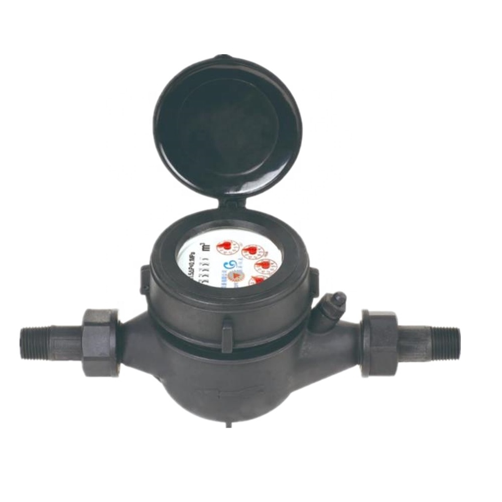 Class C Single Jet Dry Type Plastic Nylon Pulse Output Water Meter