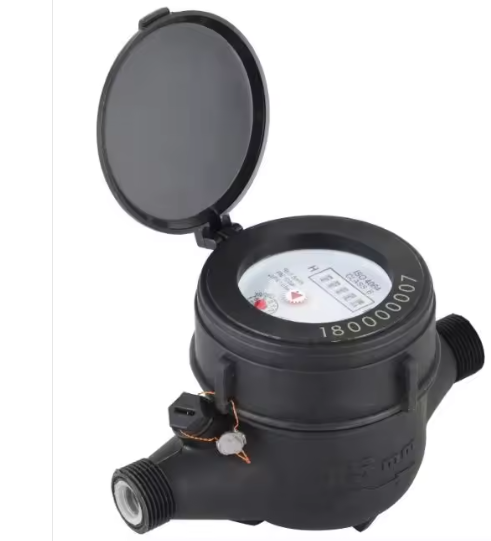 Class C Single Jet Dry Type Plastic Nylon Pulse Output Water Meter