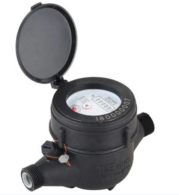 Class C Single Jet Dry Type Plastic Nylon Pulse Output Water Meter