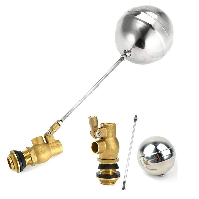 Manual Stainless Steel Copper Floating Ball Water Tank DN15 DN25 Float Valves Metal Ball Floating Valve ball