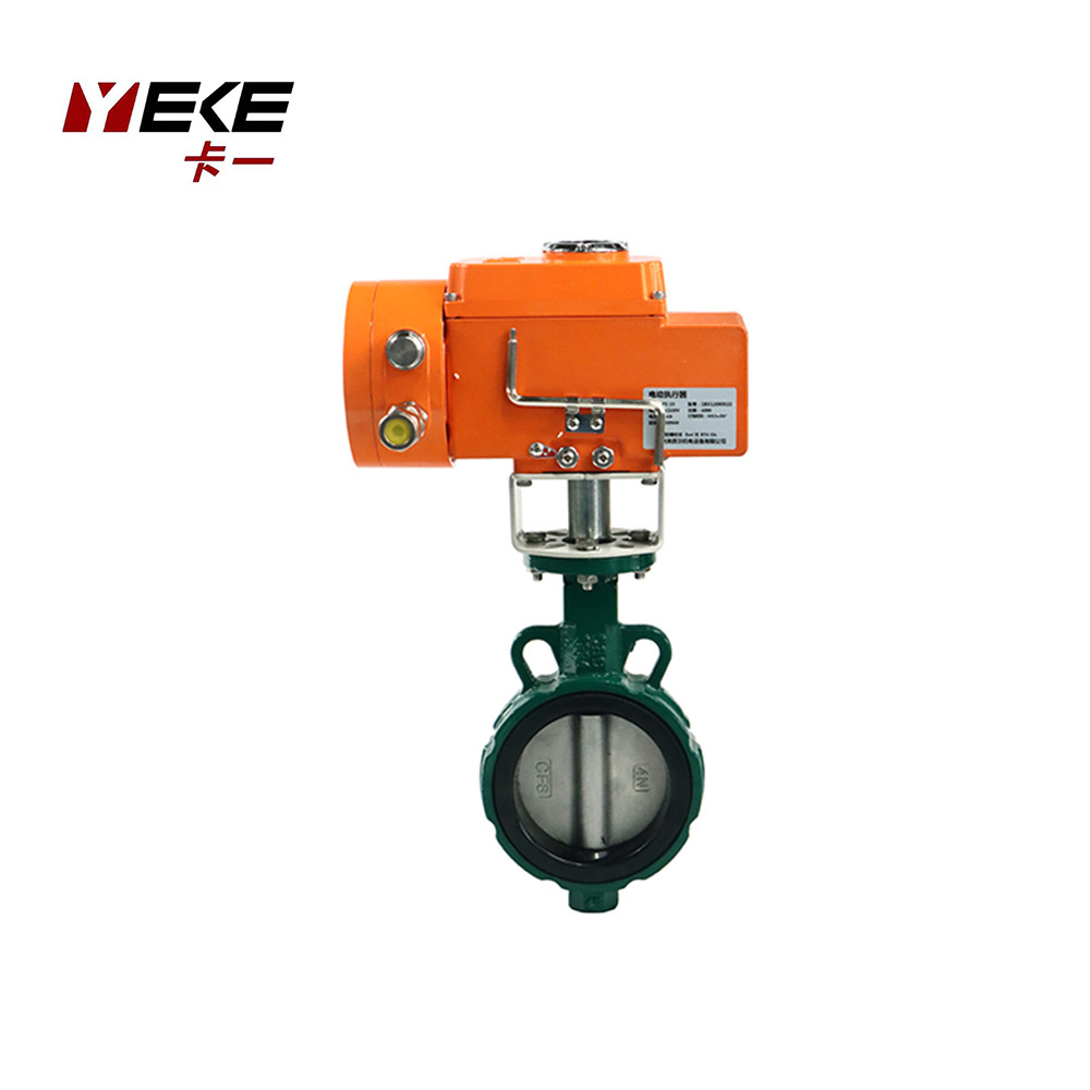 Yeke Motorized Control Stainless Steel Electric Wafer Vacuum Butterfly Valve Manufacturer