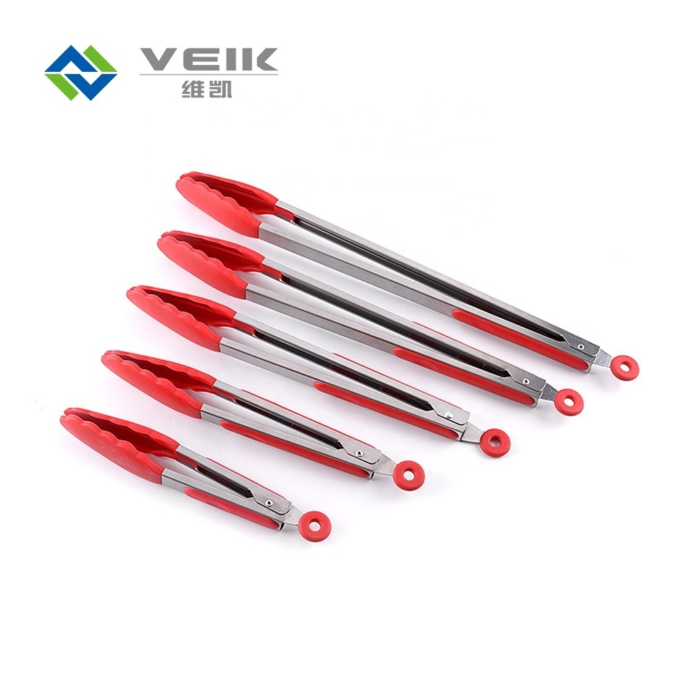 2022 High Quality Heat Resistant Multi multifunctional Tong For BBQ / 9 inch Stainless steel bbq tongs