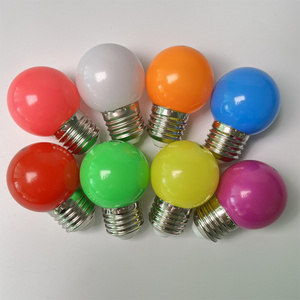 Waterproof Aluminum Plastic Cover Colorful LED Mini Holiday Lights Decoration Bulb G45 Multi Color Led Bulb