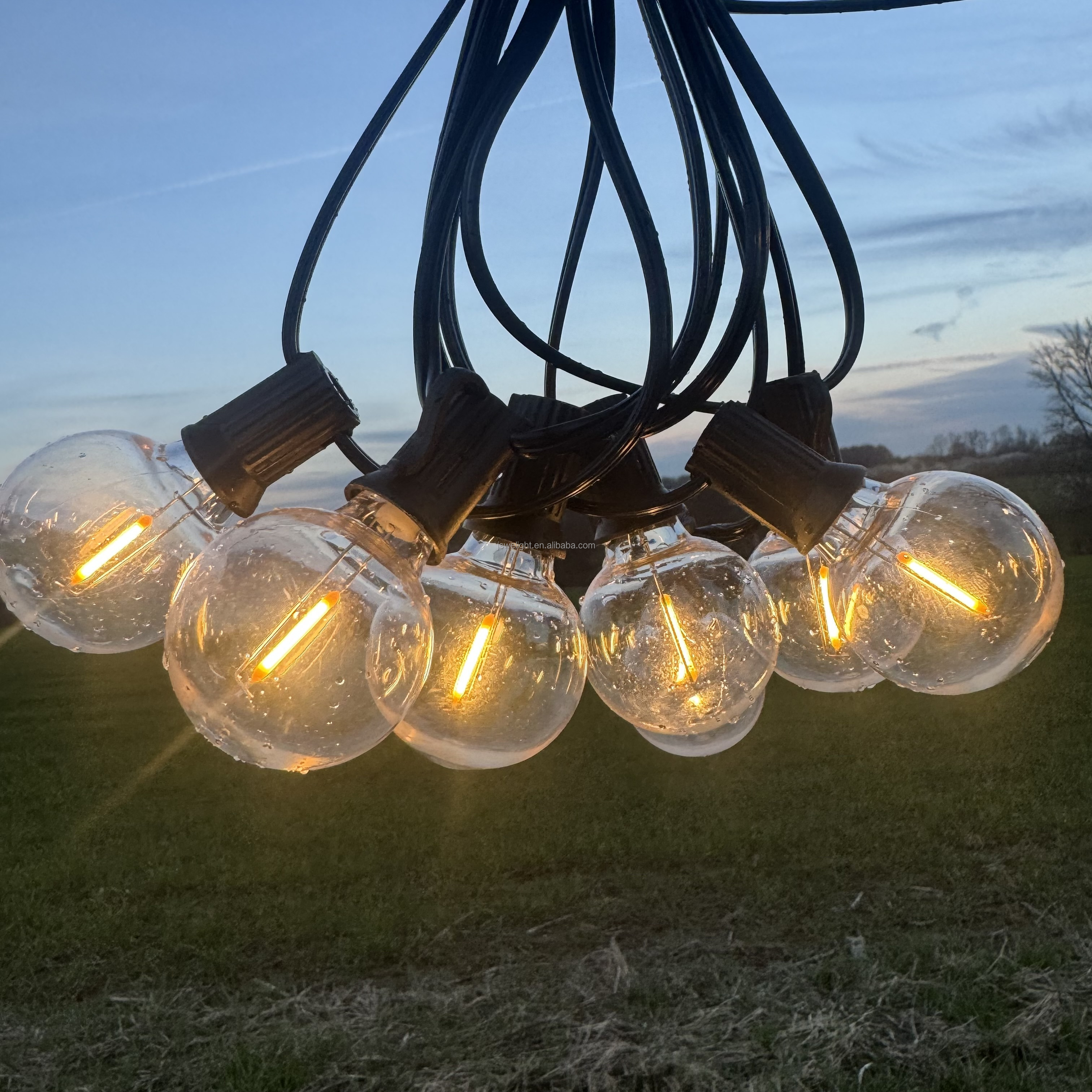 EU AU UK US IP44 Waterproof G40 LED String Lights Indoor/Outdoor With Shatterproof Bulbs Decorative Lights