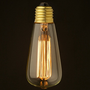 Long Life Wind Wire Tungsten Lamp Vintage ST64 40W E26 E27 110V 220V Retro Edison Light Bulbs