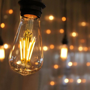 High Brightness Dimmable Vintage E26 ST21 Led Edison Bulbs 4w 8W Soft Warm White 3000K E27 ST64 Antique Led Filament Bulbs