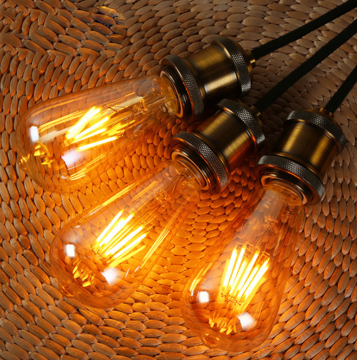 High Brightness Dimmable Vintage E26 ST21 Led Edison Bulbs 4w 8W Soft Warm White 3000K E27 ST64 Antique Led Filament Bulbs