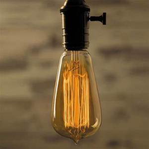 Wholesale Amber Glass Warm White 220V 4W T45 A60 ST64 G80 Antique Vintage Retro Decorative Edison Bulb