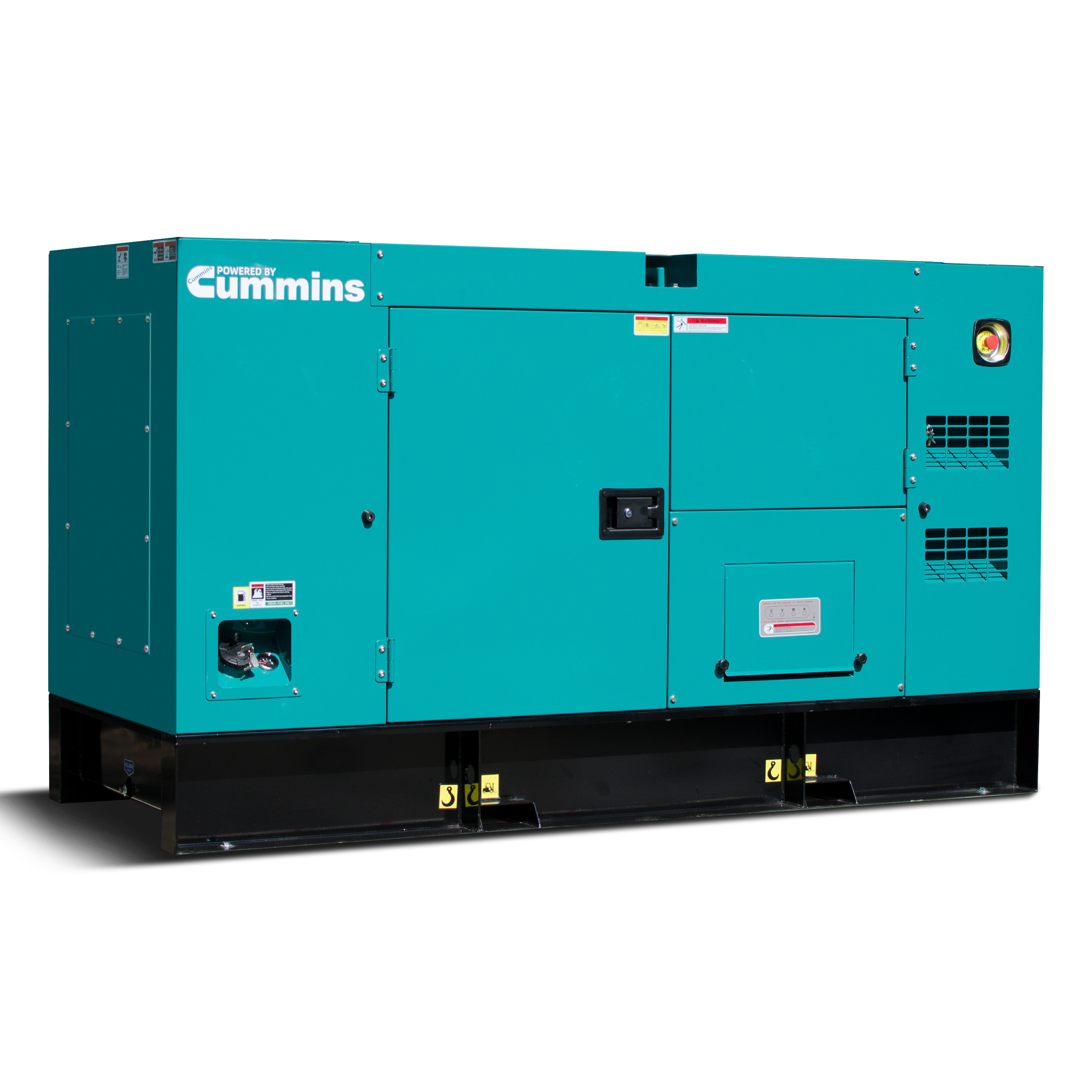 60Hz Soundproof Cummins Engine 4BTA3.9-G2 60 kw Genset Silent Canopy 75 kva Diesel Generator Price