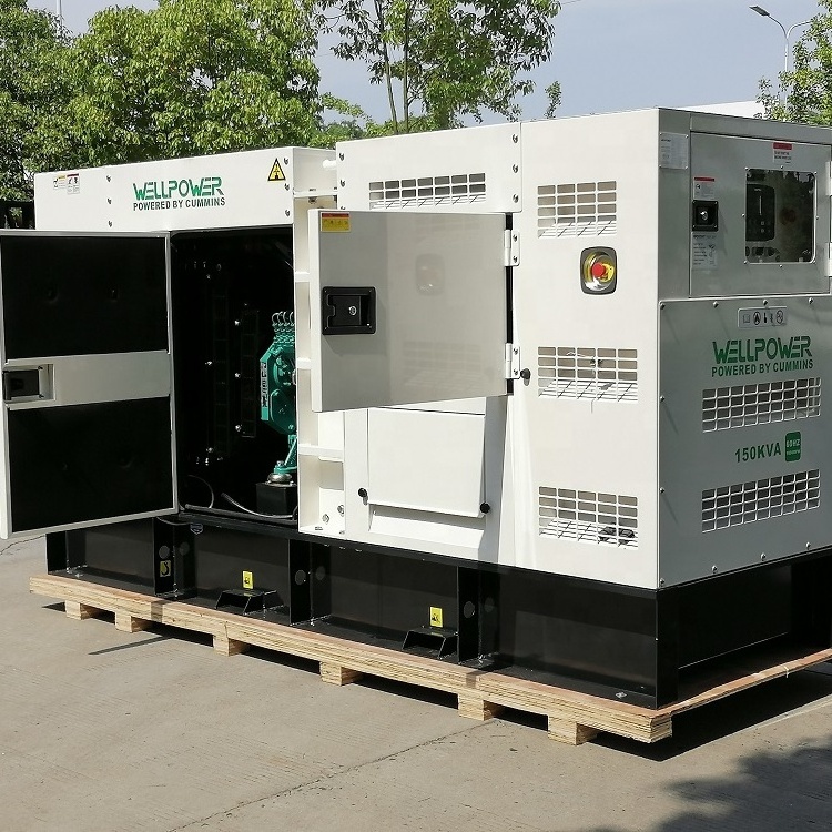 Soundproof 150kva diesel generator price 120kw silent diesel genset 150kva cummins generator