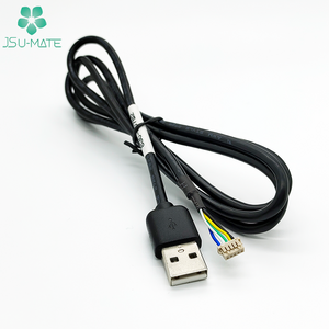 Custom 28AWG USB 2.0 Male Plug To 5Pin Housing 5P Connect Harness Cable PVC TPE USB Cable