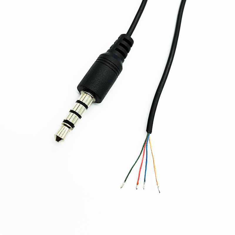 Earphone 2.5MM 3.5mm Stereo Jack Open With Tinned Bare Enameled Cable Open End AUX Cable 3.5MM Jack To Bare End Cable