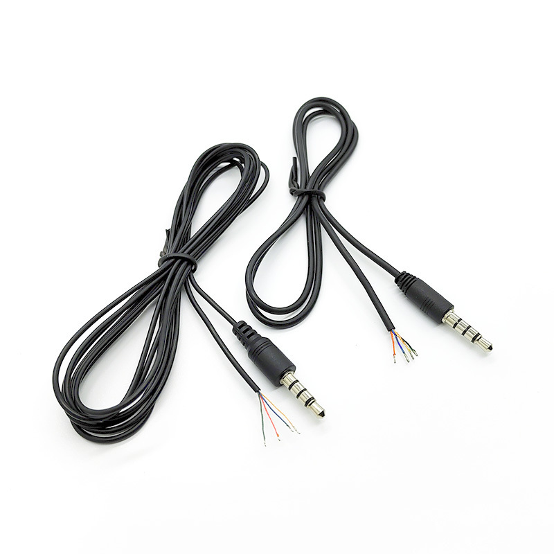 Earphone 2.5MM 3.5mm Stereo Jack Open With Tinned Bare Enameled Cable Open End AUX Cable 3.5MM Jack To Bare End Cable