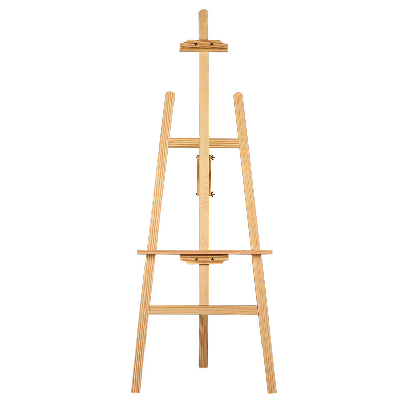 W&K 1.5M/1.75M pine wood art easel for painting artist easel display stand wooden adjustable easel