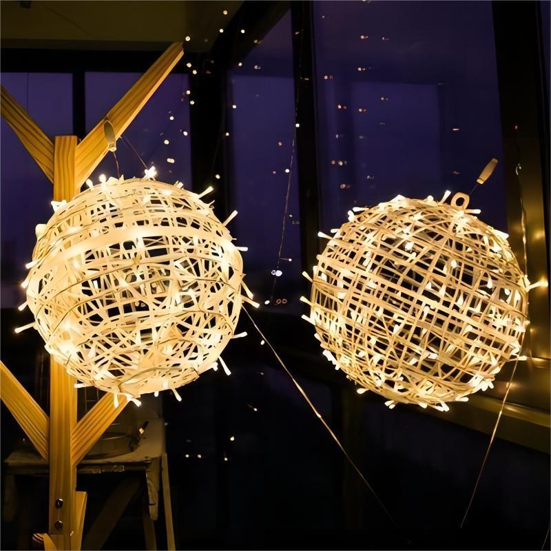 New Design Romantic Christmas Pendant Light courtyard Room outdoor decorations Hanging lamp ceiling lamp copper wire LED light