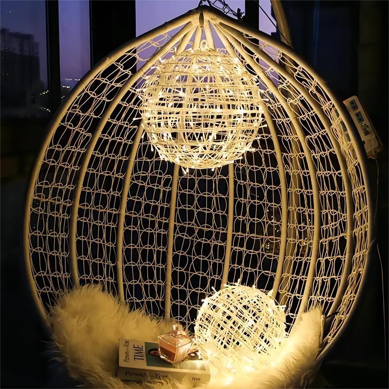 New Design Romantic Christmas Pendant Light courtyard Room outdoor decorations Hanging lamp ceiling lamp copper wire LED light