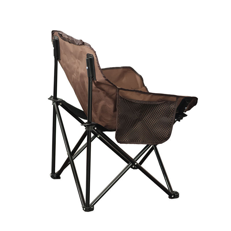 Promotional Gold Alloy Modern Children Small Collapsible Beach Camping Moon Chair With Storage Bag