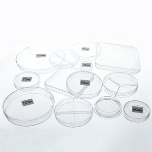 lowest price 90mm disposable lab medical plastic petri dish cell culture dish