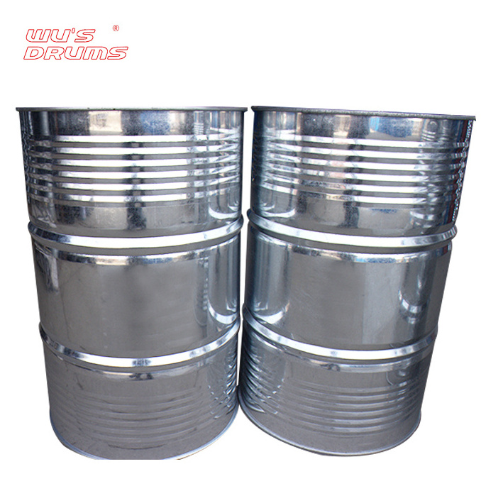 Stainless steel commercial milk tea 55 gallon used metal barrel drums barrel for oil slick container