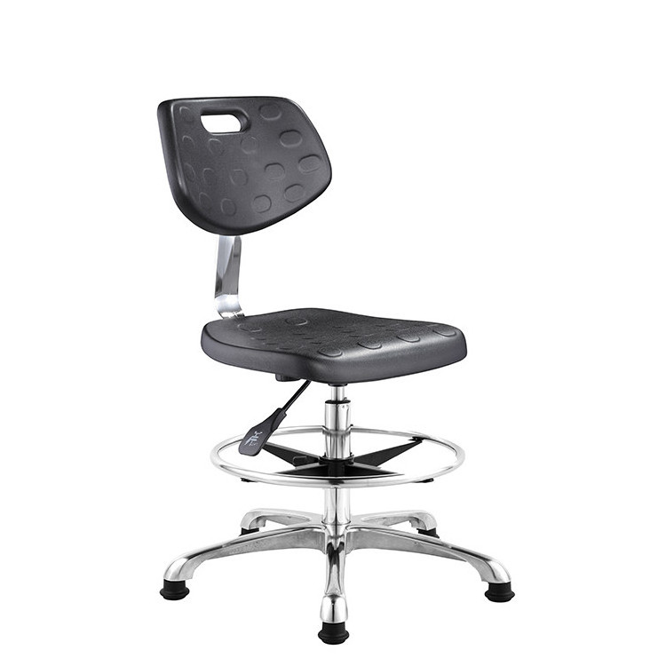 chrome finished computer lab stool chairs rolling stool medical lab