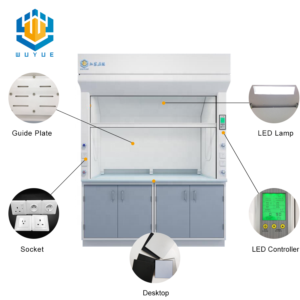 Chemical laboratory fume hood lab fumehood exhaust fume cupboard