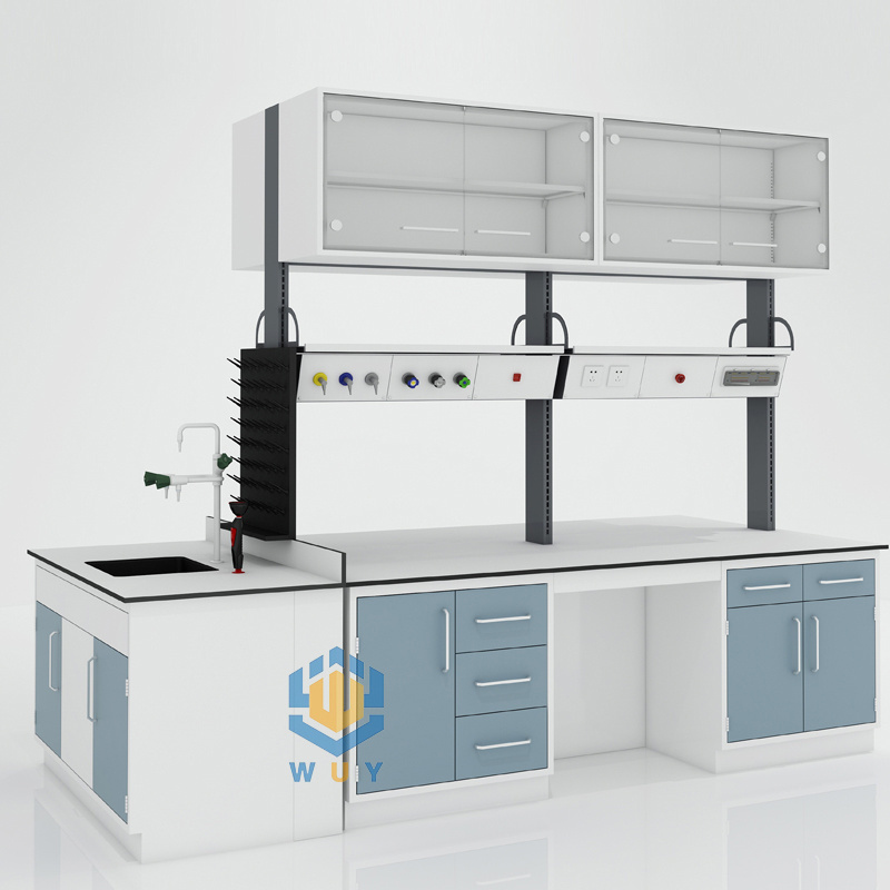 OEM laboratory bench workstation metal lab cabinets casework & Countertops steel lab furniture work bench