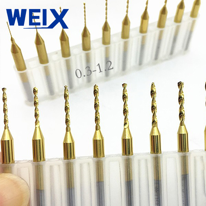 WeiX  PCB Cutting Tool Carbide Micro Milling Cutters 0.9mm End Mill