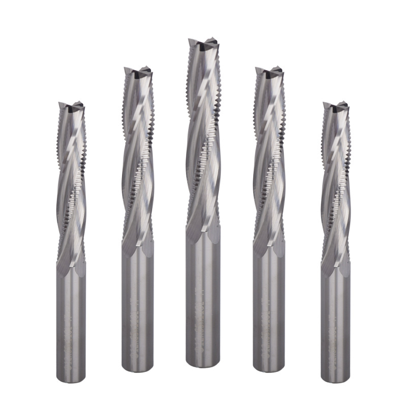 Weix  High Speed Solid carbide Spiral Roughing End Mill Chipbreaker Milling Cutter 4 Flutes CNC Cutting Tool