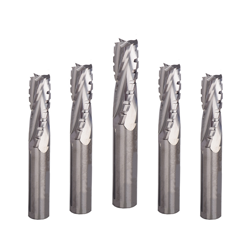 Weix  High Speed Solid carbide Spiral Roughing End Mill Chipbreaker Milling Cutter 4 Flutes CNC Cutting Tool