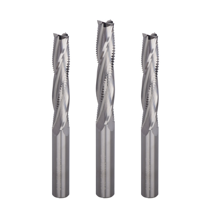 Weix  High Speed Solid carbide Spiral Roughing End Mill Chipbreaker Milling Cutter 4 Flutes CNC Cutting Tool