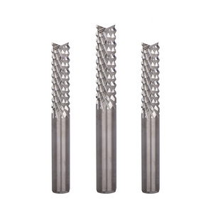 Weix Manufacturing High Speed Woodworking Milling Cutter Trimming Solid Carbide Corn Teeth End Mill