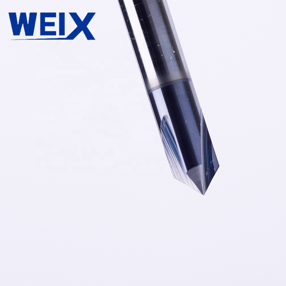 WEIX Solid Carbide End Mill Cutters 45 Degree Angle Cutter Chamfer End Mill For Metal