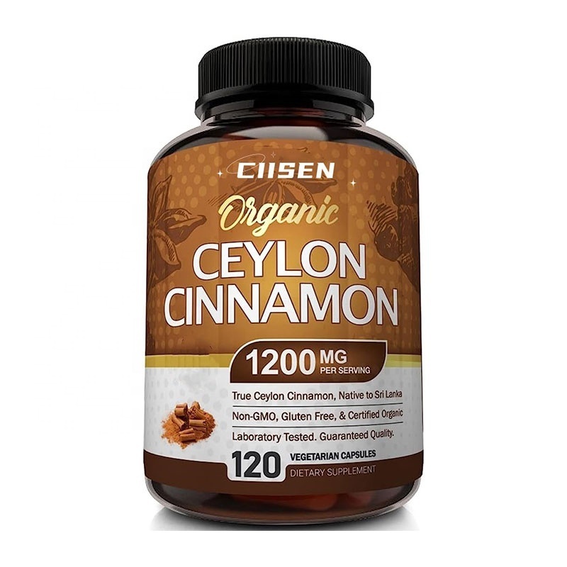 Best price Herbal Supplement Organic Ceylon Cinnamon Capsules Antioxidant Cinnamon Pills Supports Glucose Metabolism