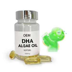 OEM manufacturer Bulk packing vegan omega 3 algal oil Supplement supporting brain health DHA algae oil  with gelatin Softgel