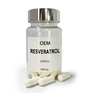 OEM Resveratrol capsule contains grape seeds to nourish and repair skin barrier