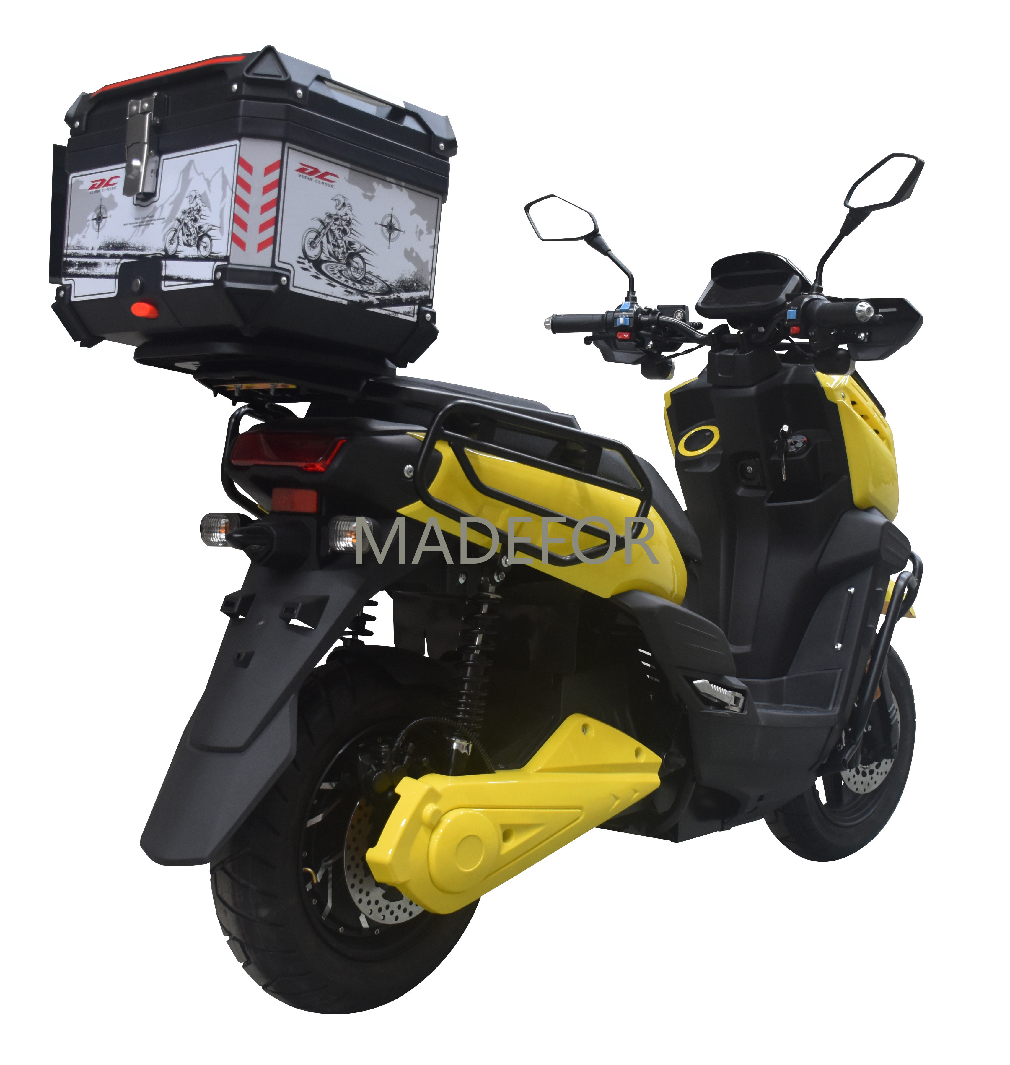 MADEFOR move high quality customize 72vlithium battery long range 3000W electric motorcycle delivery scooter with delivery box