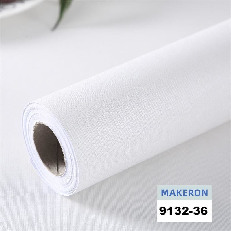 PVC Self-adhesive Wallpaper Waterproof Contact Paper Solid Color Boeing Film Plain Wall Paper