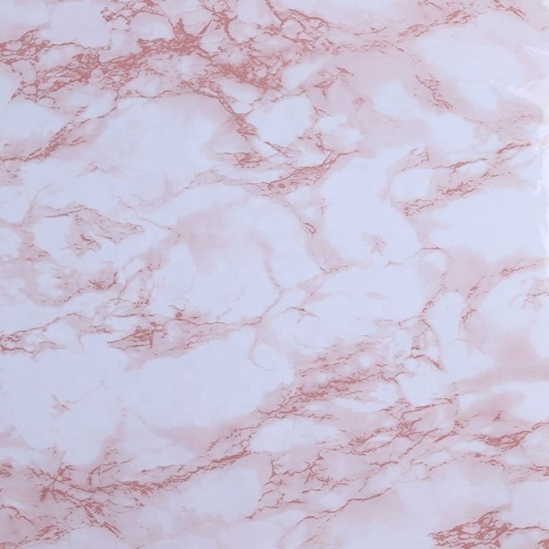 60cm Marble Pattern Self Adhesive Wall Paper Rolls Kitchen Removable Waterproof 3D Red Agate Wallpapers