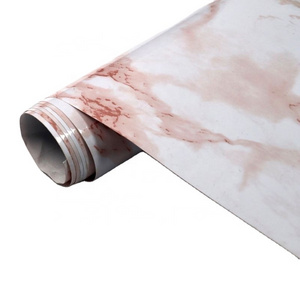 60cm Marble Pattern Self Adhesive Wall Paper Rolls Kitchen Removable Waterproof 3D Red Agate Wallpapers