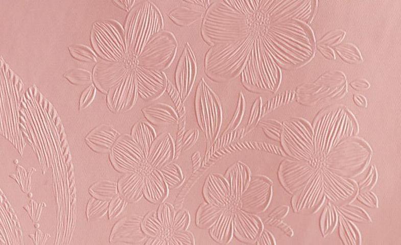 Pink wallpaper floral embossed wallcoverings for living room luxury preglueing 3D peel and stick Wallpaper