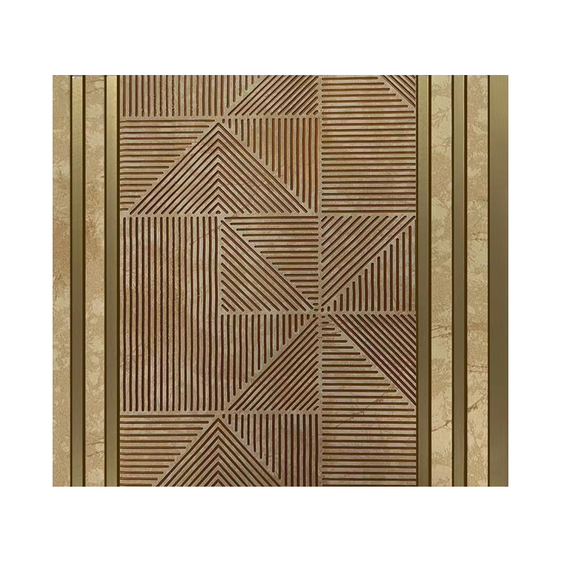 Factory OEM Waterproof Decorative Waterproof Exterior Gold Wood Outside Office Wall Panel Outdoor Wpc Wall Panel