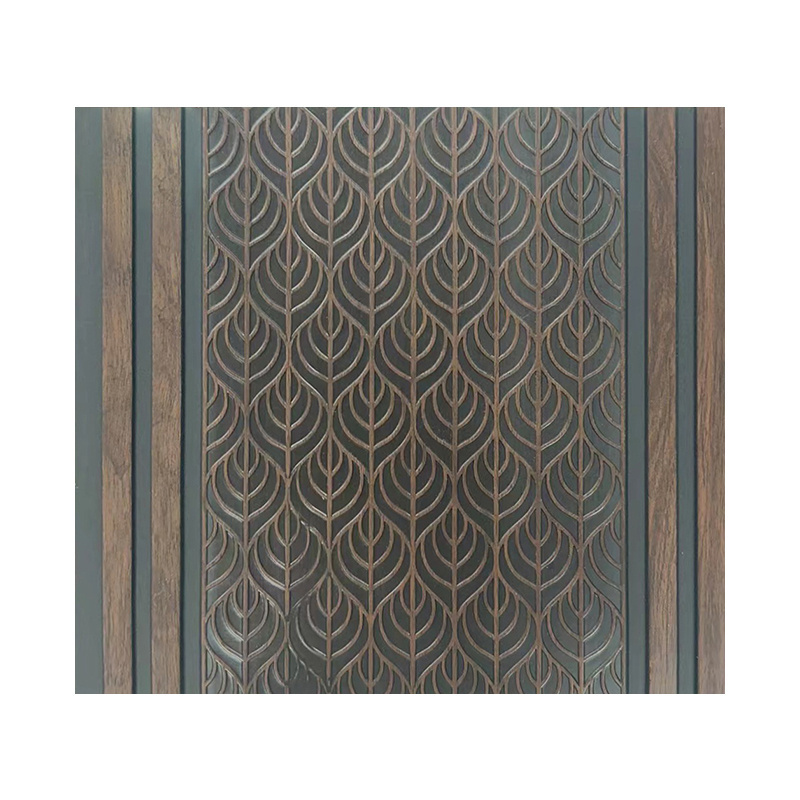 Factory OEM Waterproof Decorative Waterproof Exterior Gold Wood Outside Office Wall Panel Outdoor Wpc Wall Panel