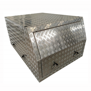 1400mm Flat Plate Aluminium Canopy Dog Box Section Side Tool Box for pick truck