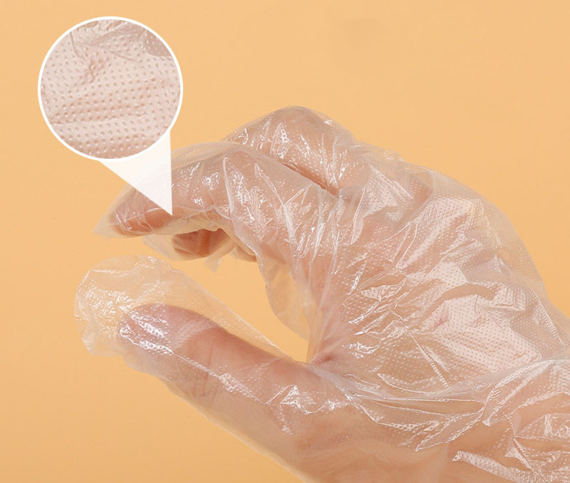 Restaurant Clear Poly Glove Easy Work PE Sanitary Cleaning Clear Disposable Plastic Gloves