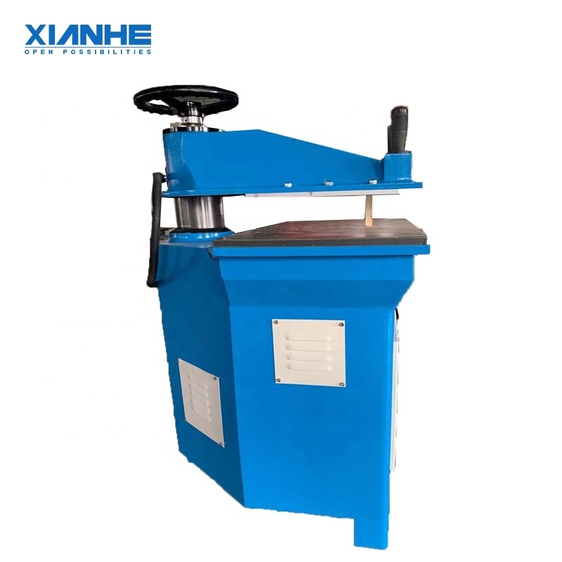 Manual hand swing arm making leather die cutting machine for leather