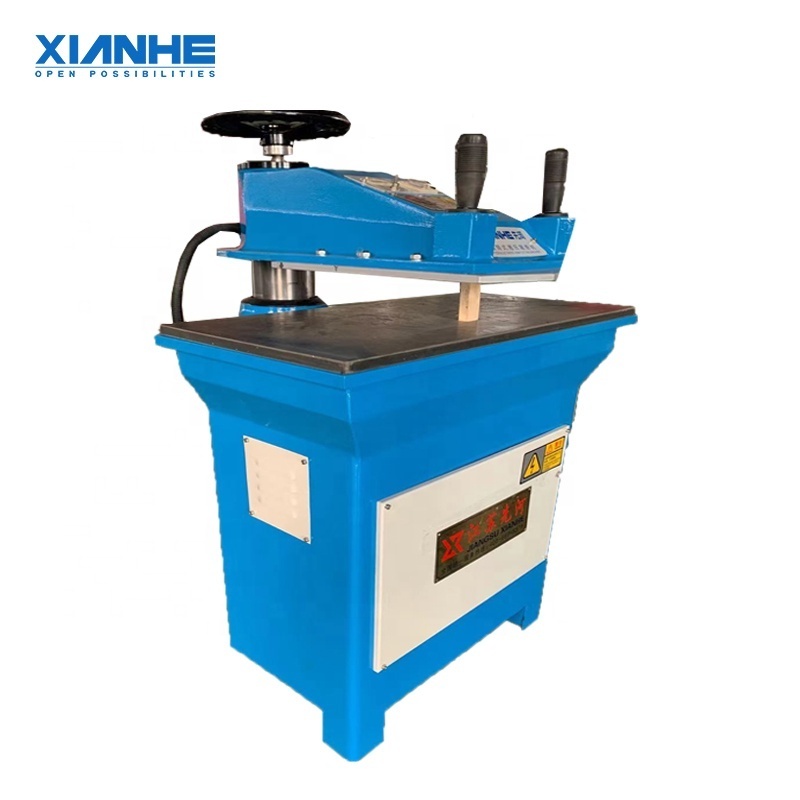 Manual hand swing arm making leather die cutting machine for leather