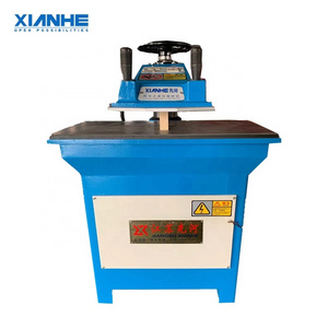 Manual hand swing arm making leather die cutting machine for leather