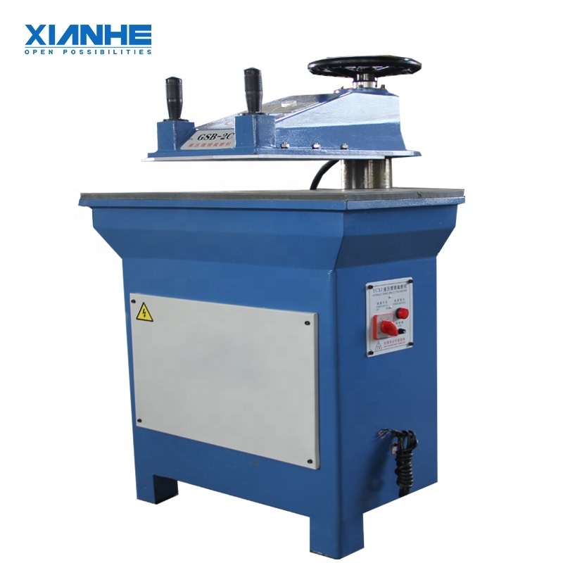 12T hydraulic swing arm cutting press machine for leather shoes